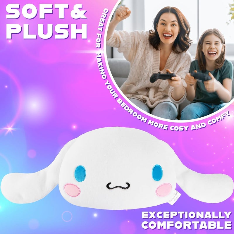 Get Trend Hello Kitty Sanrio Plush Cushion Pillow for Kids, Teens, Women, Plush Throw Pillow Fluffy Cushion Kawaii Decor Cinnamoroll Kuromi Gift (White Cinnamoroll, L15.7 x W15.4) - Image 4